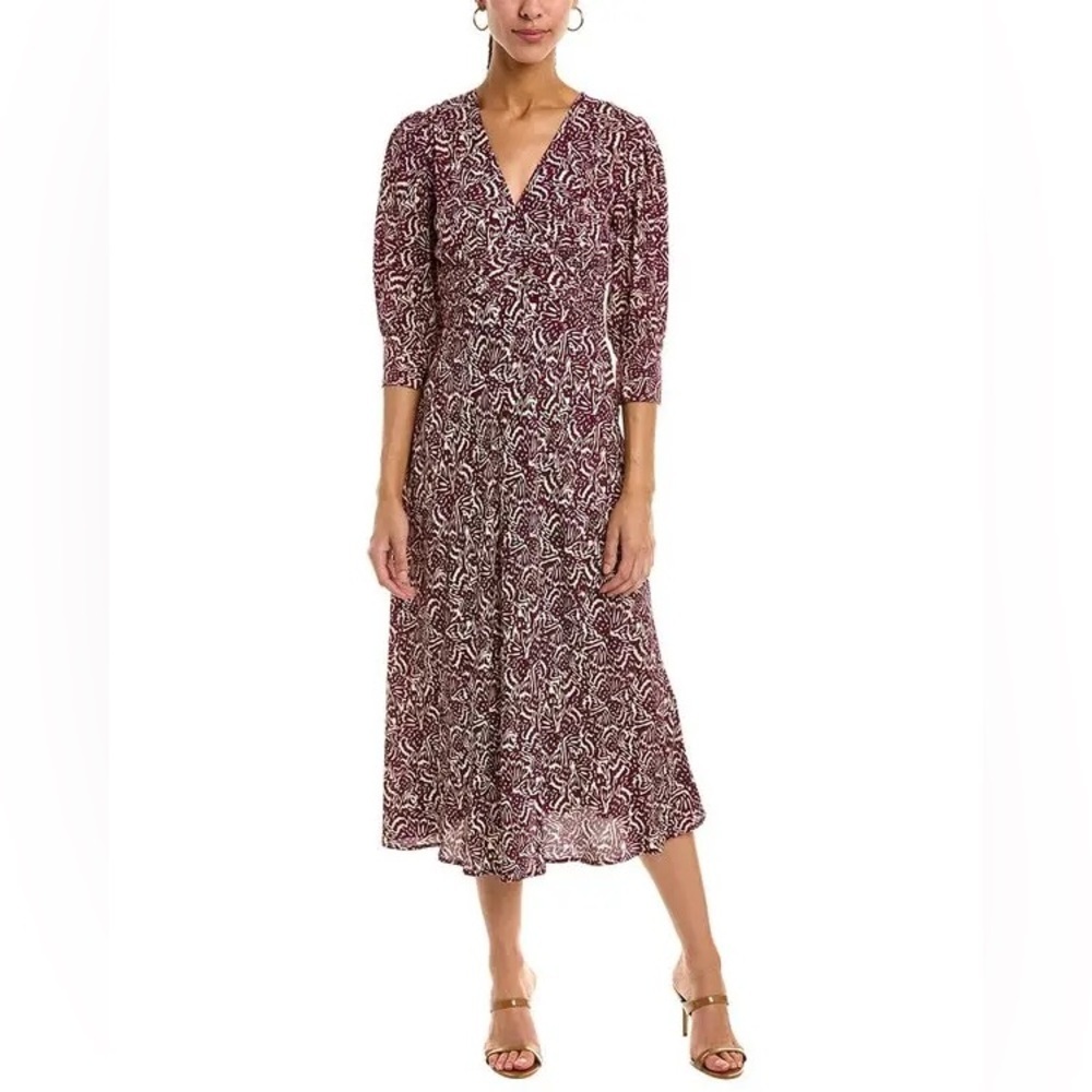 NWOT BA&SH Loa Purple Print Sun Dress size XS